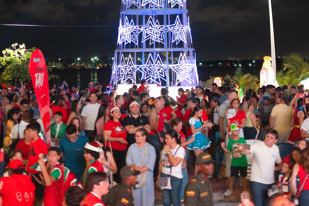 Cartagena encendió oficialmente la Navidad con el evento ‘Navidad Mar Adentro’