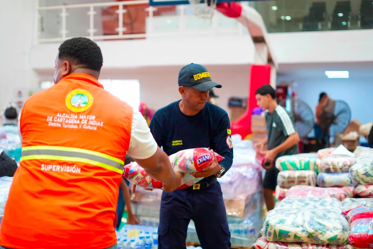 La Alcaldía de Cartagena informó que 132 toneladas de donaciones ya fueron enviadas a Quibdó. // Foto: cortesía - Alcaldía de Cartagena
