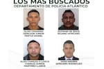 Aquí los rostros de los 4 presuntos delincuentes más buscados en el Atlántico