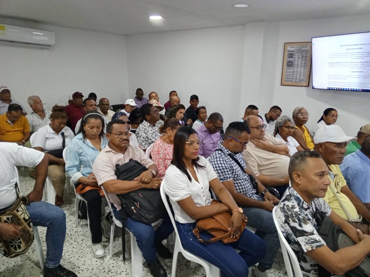 Socialización del proyecto de acuerdo de presupuesto 2025 en la Localidad de la Virgen y Turística. // Foto: Esteban Espriella Pérez.