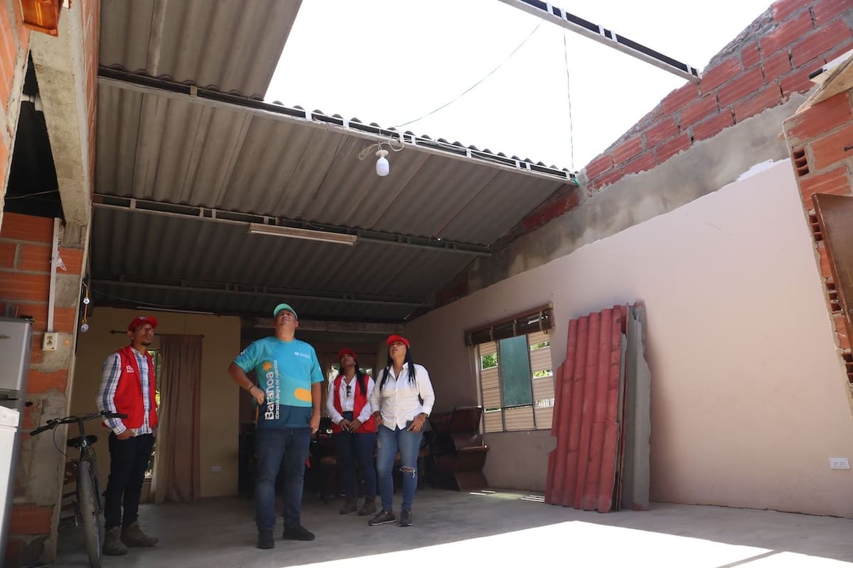 Tubará y Puerto Colombia, con el mayor número de viviendas destechadas
