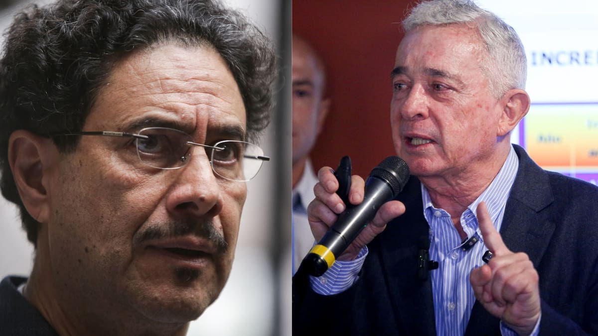 Iván Cepeda, senador del Pacto Histórico; Álvaro Uribe, expresidente de Colombia. // Fotos: Colprensa.