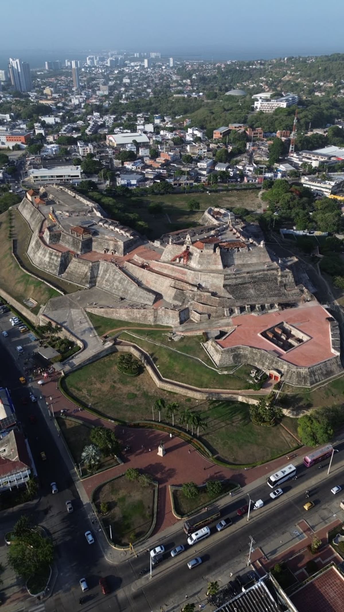 La obra de impermeabilización en la batería de San Lázaro en el Castillo de San Felipe se dio con el fin de brindar una protección que garantiza la estanquidad a la superficie. // Foto: Cortesía - Alcaldía de Cartagena.