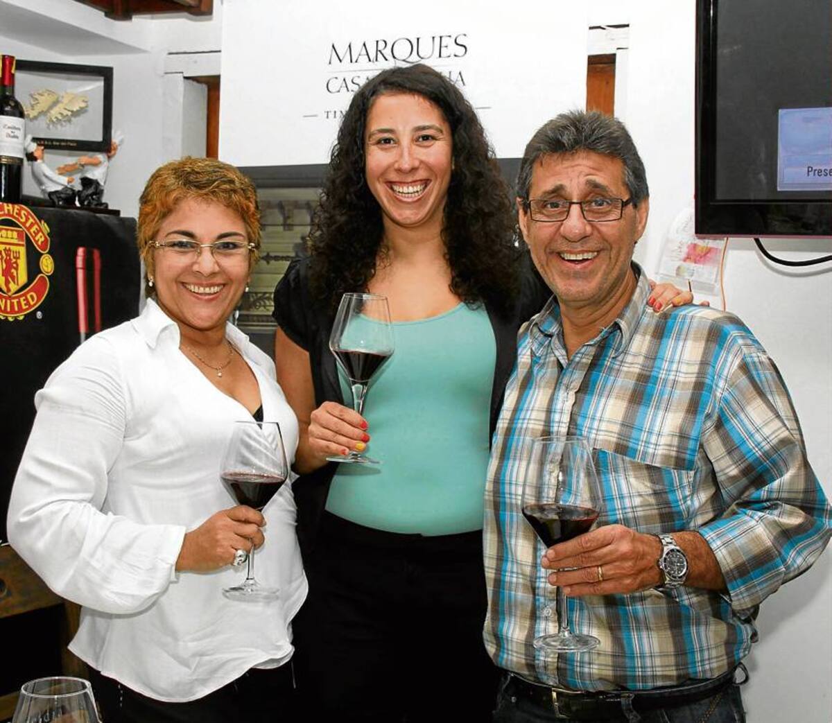 Sandra Garzón, Patricia Guzmán y Daniel De Rosa.