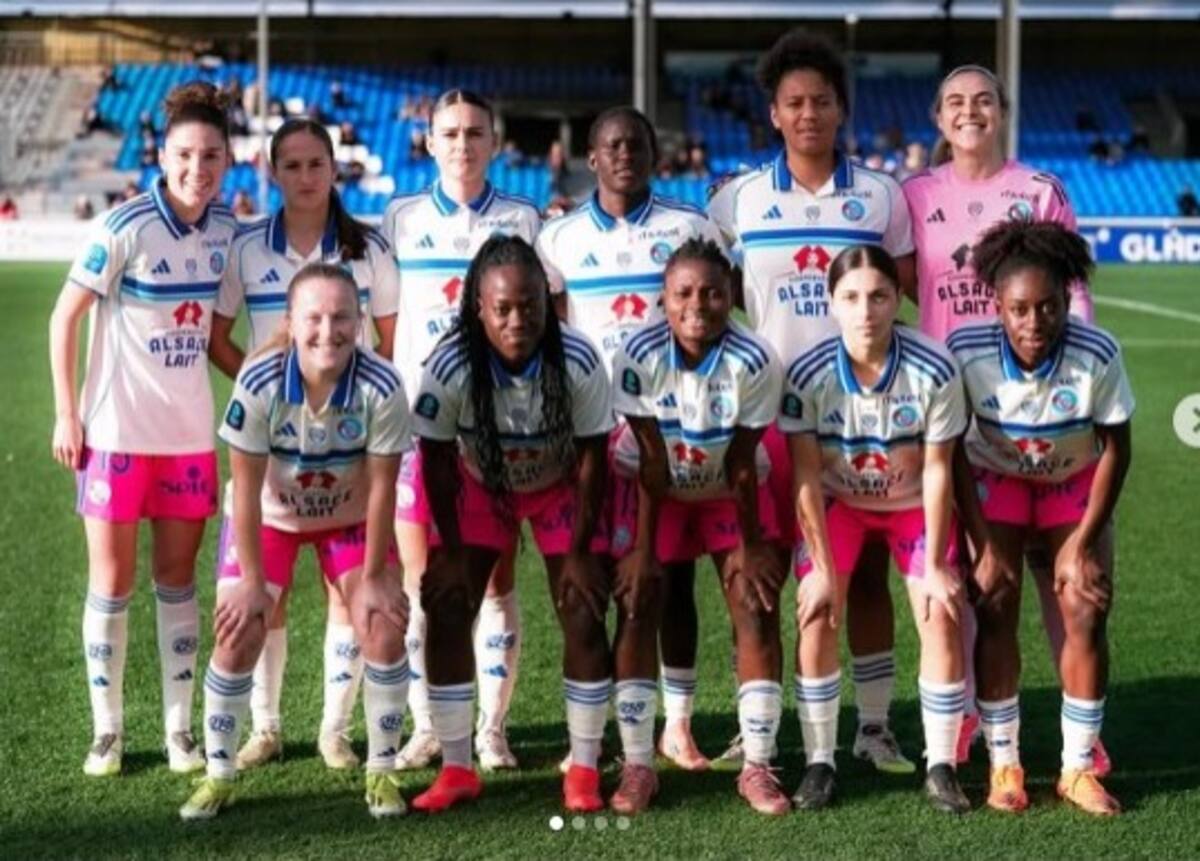 Arquera de Racing Estrasburgo Femenino se casó. // foto tomada de IG @catperezj