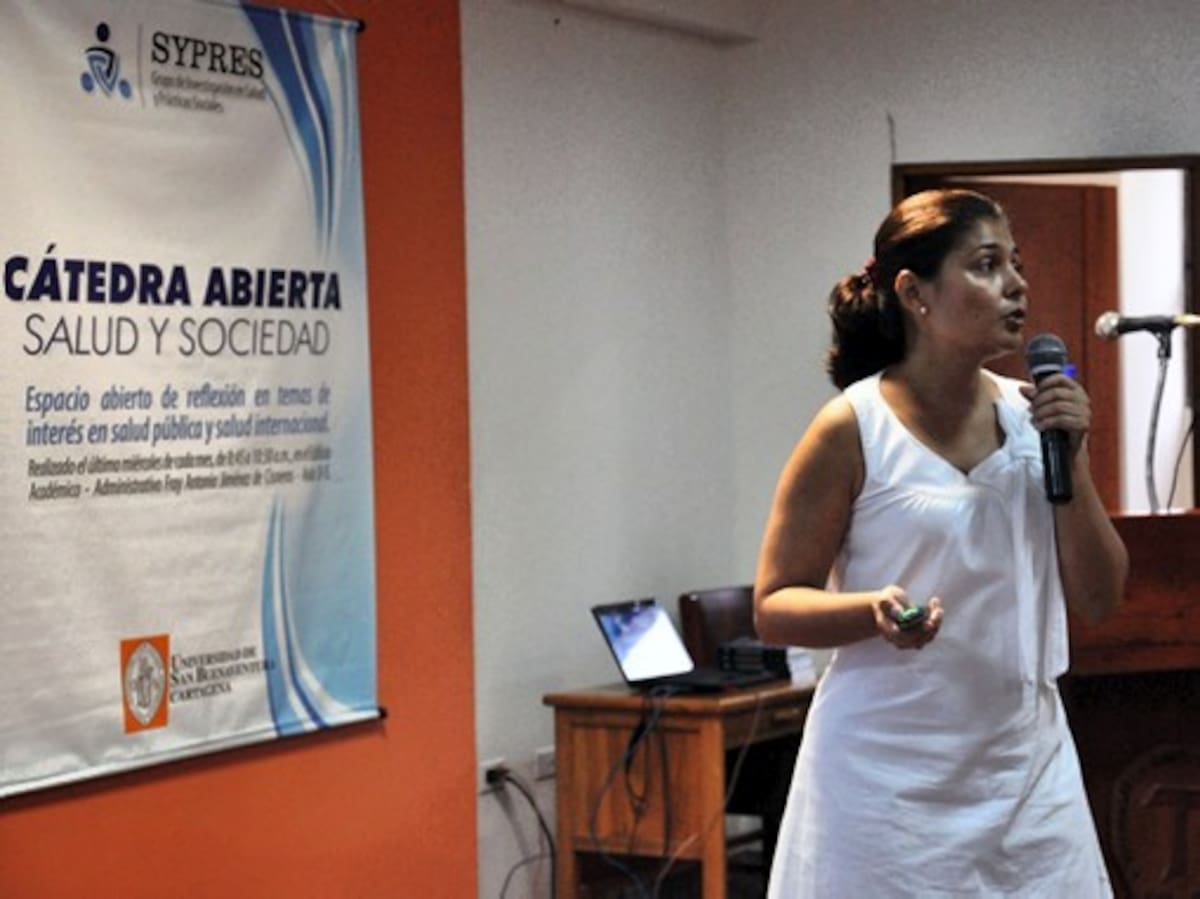Liliana María Blandón Loaiza, Líder del grupo de investigación en Salud y Prácticas Sociales en la Cátedra Libre de la Universidad de San Buenaven-tura Seccional Cartagena. cortesia