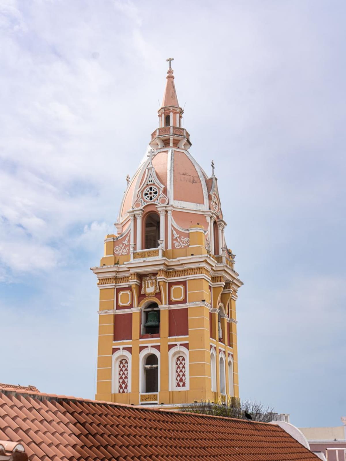 Obras en la Catedral Santa Catalina de Alejandría. // Foto: Cortesía - Alcaldía de Cartagena.