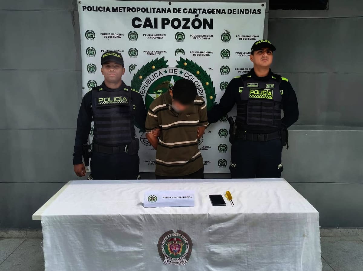 Cayó en flagrancia alias ‘Mañe’ tras robar un celular en El Pozón.