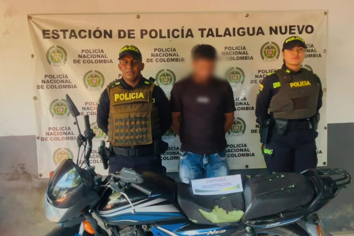 Cayó hombre que se movilizaba en motocicleta con reporte de hurto por Bolívar