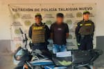 Cayó hombre que se movilizaba en motocicleta con reporte de hurto por Bolívar