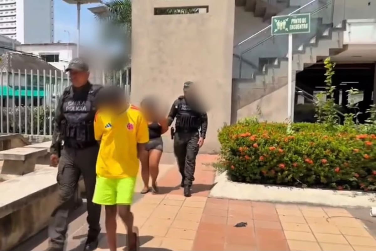 ¿Extorsionaban juntos? Así cayó una pareja con un peligroso objeto en El Líbano