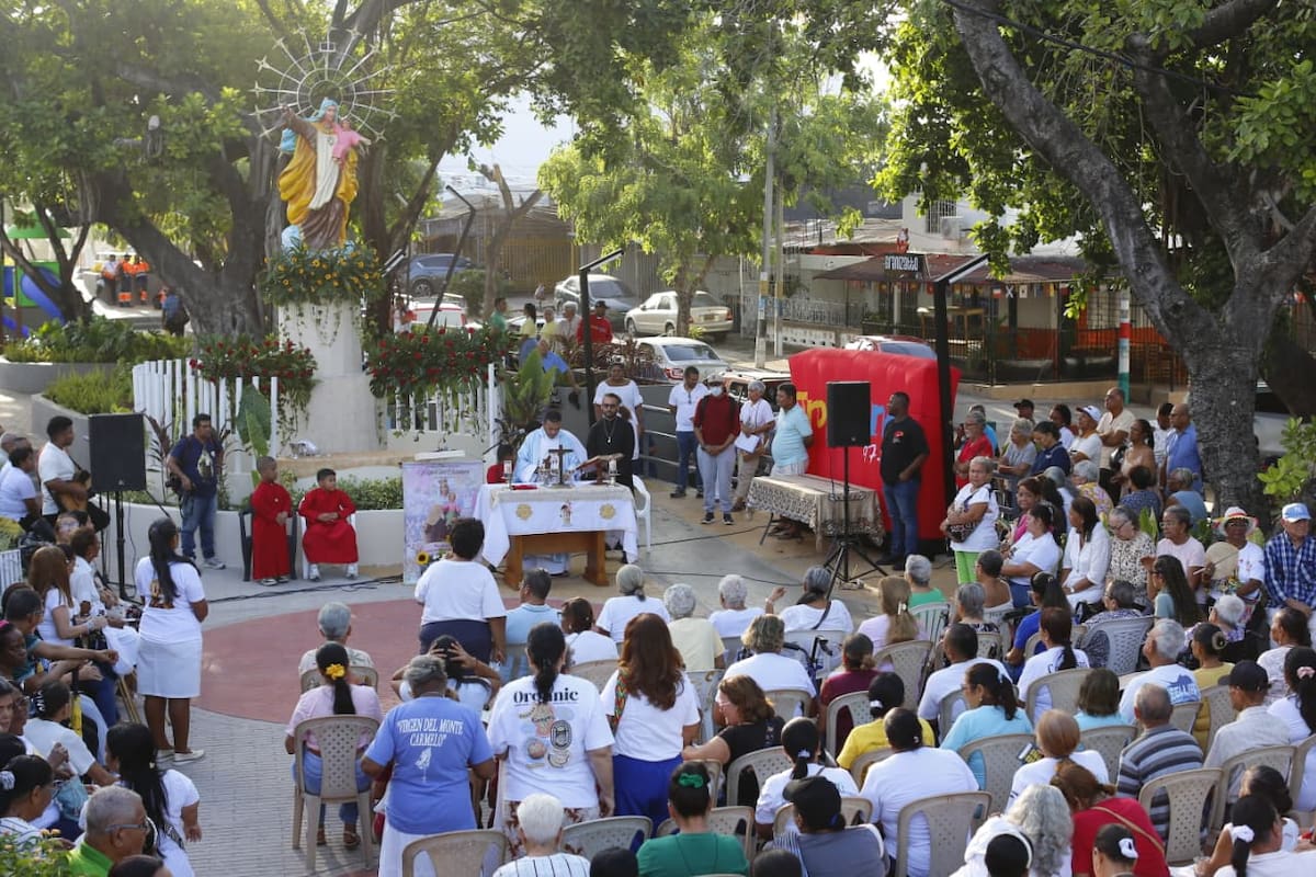 Celebración del Día de la Virgen del Carmen en Blas de Lezo. // Foto: Luis Herrán - El Universal