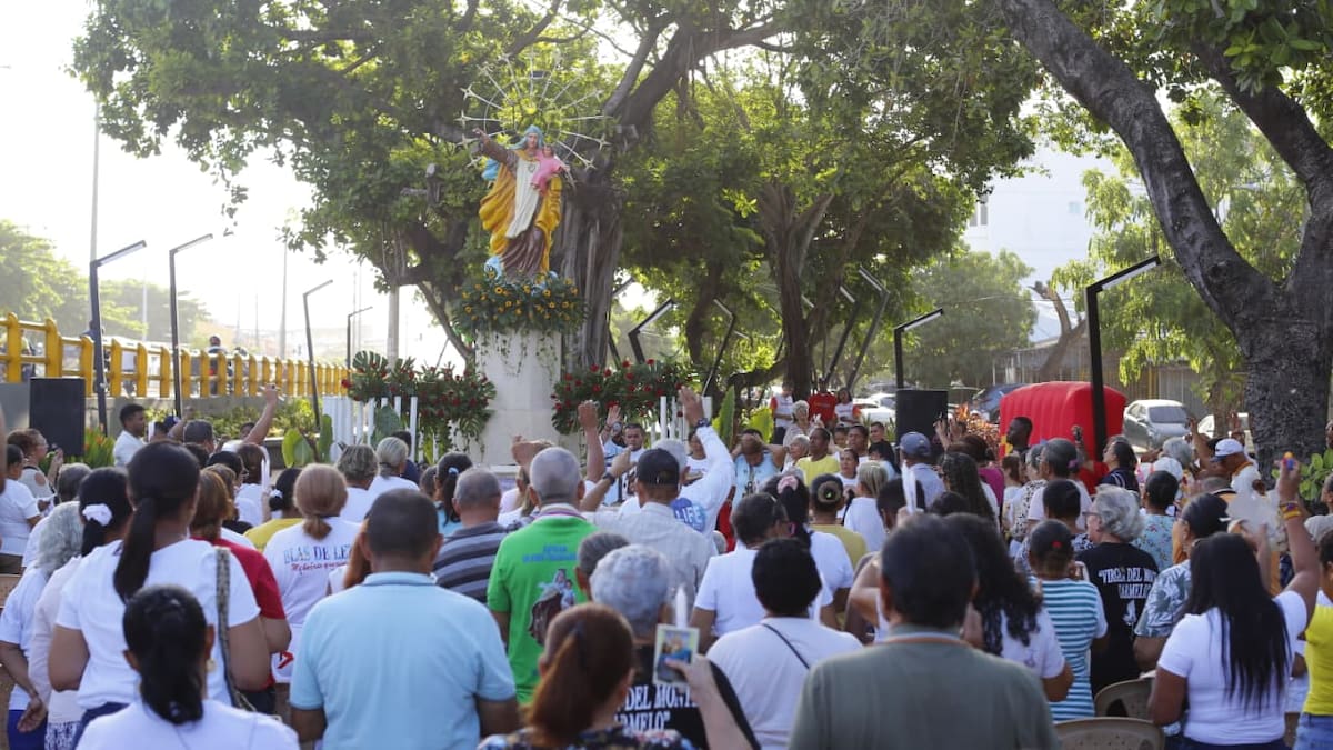 Celebración del Día de la Virgen del Carmen en Blas de Lezo. // Foto: Luis Herrán - El Universal