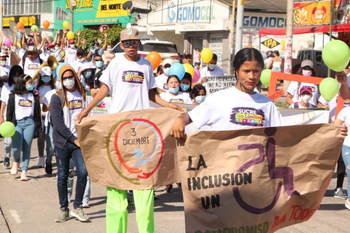 En Sucre con carrera por la inclusión celebraron día de las personas con discapacidad
