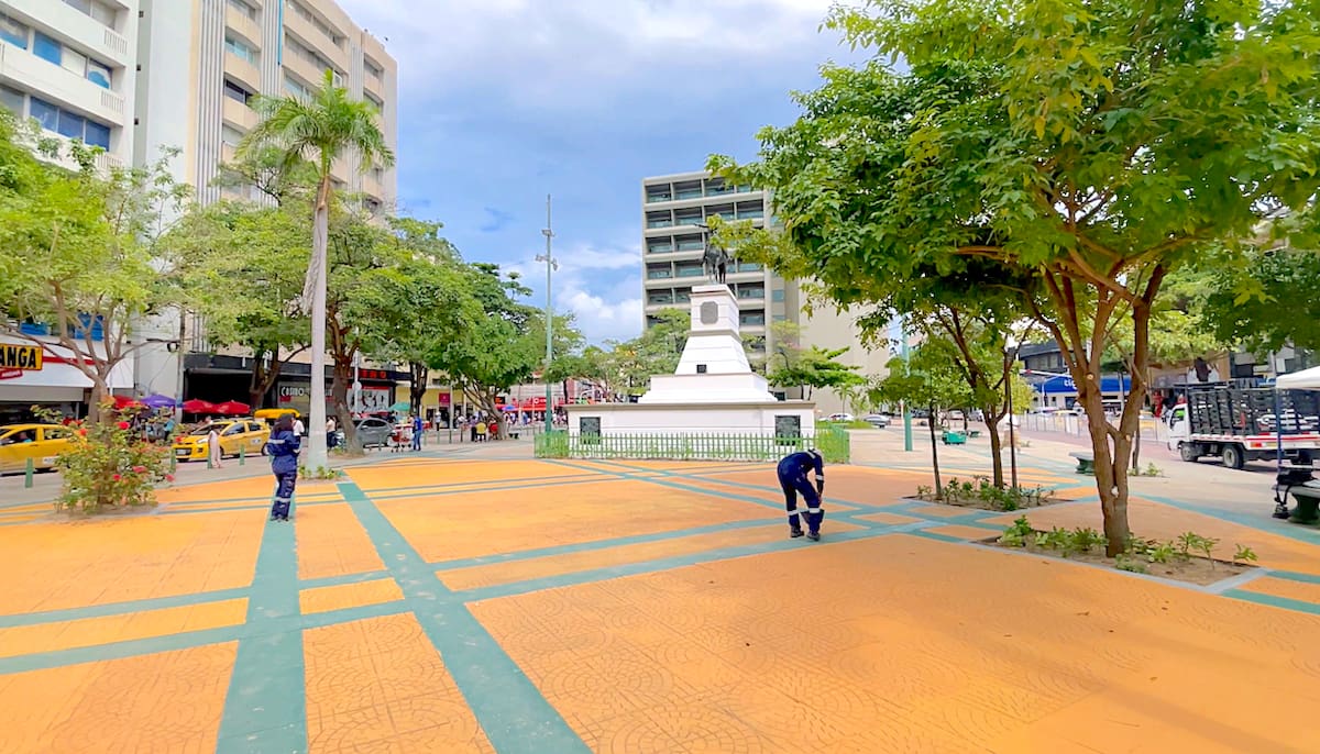 Así quedó el Centro de Barranquilla luego de la campaña de limpieza por parte de la Alcaldía Distrital.//Cortesía.