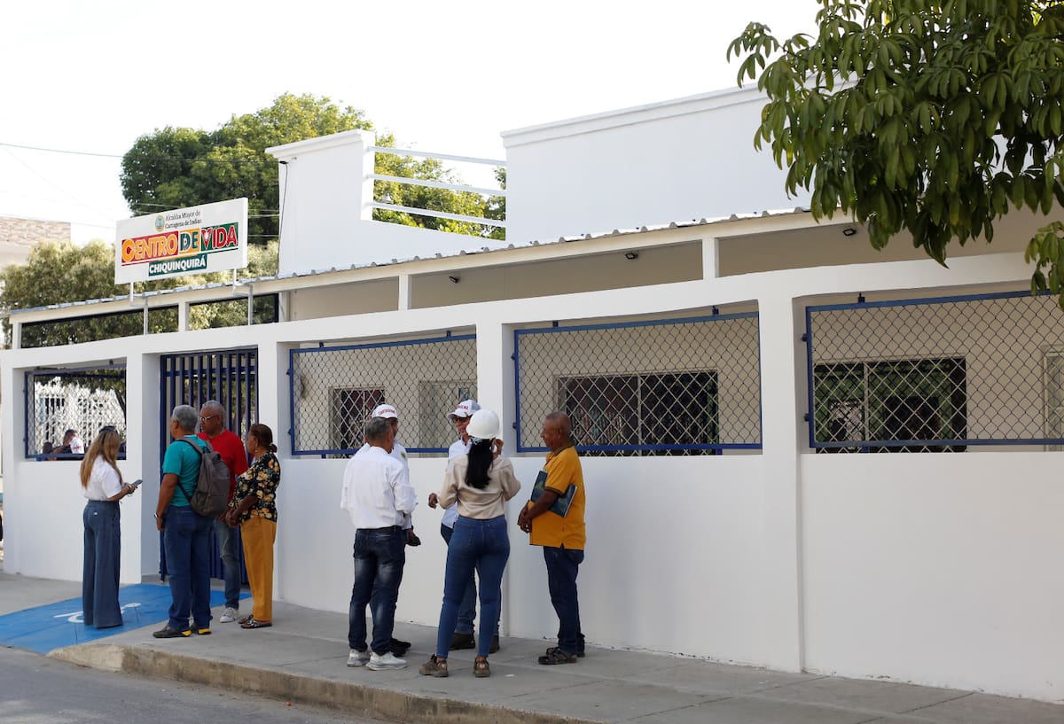 Centro de Vida en el barrio Chiquinquirá, restaurado por la Alcaldía de Cartagena.// Foto: Luis Herrám - El Universal