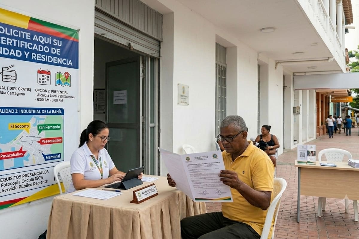Dónde tramitar el certificado de vecindad en Cartagena