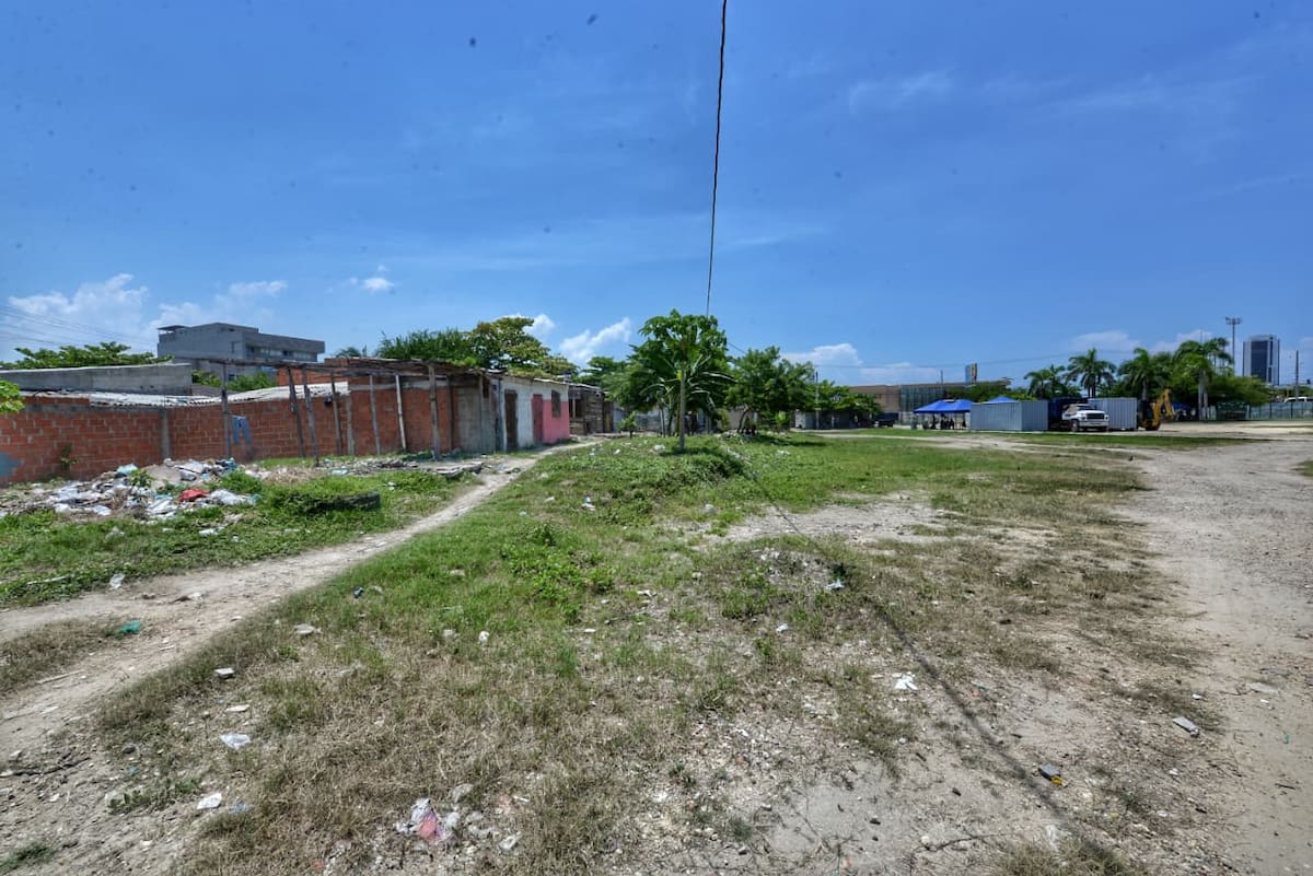 Así se veía Chambacú antes de convertirse en un complejo deportivo. // Foto: Cortesía - Alcaldía de Cartagena.