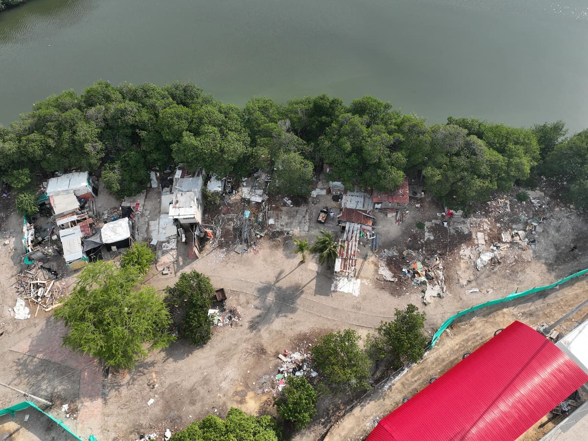 En la zona de las pesebreras de Chambacú se construye el Complejo Deportivo Nuevo Chambacú. // Foto: Cortesía - Alcaldía de Cartagena.