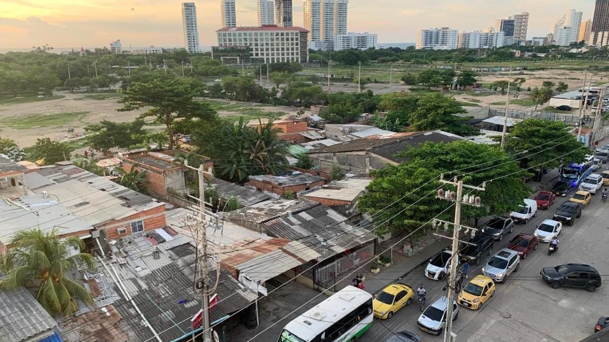 Así se veía antes el sector El Papayal en Chambacú. // Foto: Cortesía - Alcaldía de Cartagena.