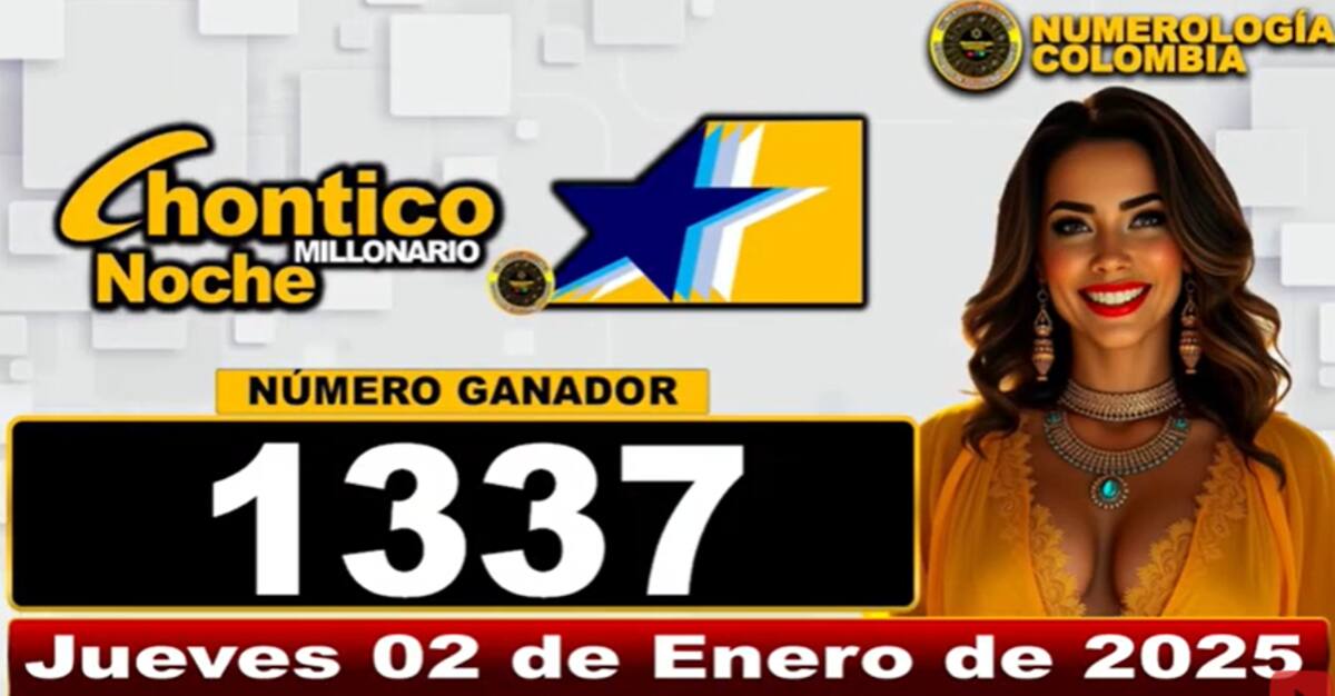 Chance Chontico Noche del jueves 2 de enero de 2025. // Foto: captura de pantalla