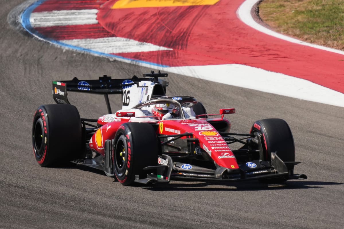 Charles Leclerc dominó en el primer entrenamiento para el Gran Premio de Estados Unidos