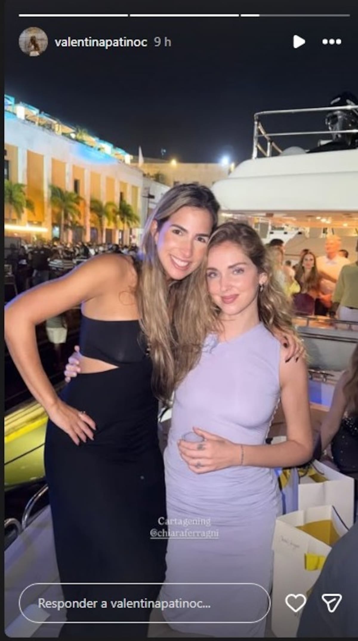 Chiara Ferragni durante su paso por Cartagena de Indias. //Foto: @valentinapatinoc