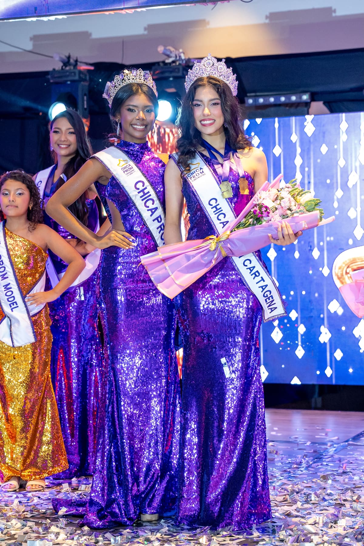 Cartagena ya tiene nuevas soberanas del talento escolar. //Foto: Cortesía Chica Prom.