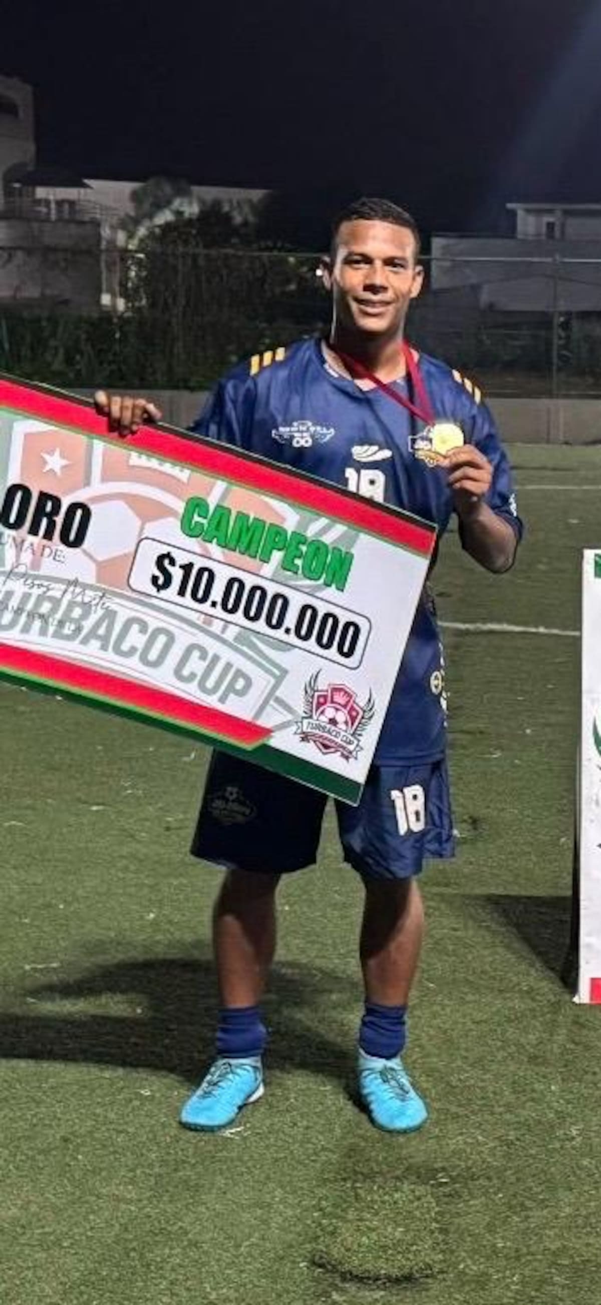 Luis Batista se fue siendo campeón. //CORTESÍA JOGA BONITO