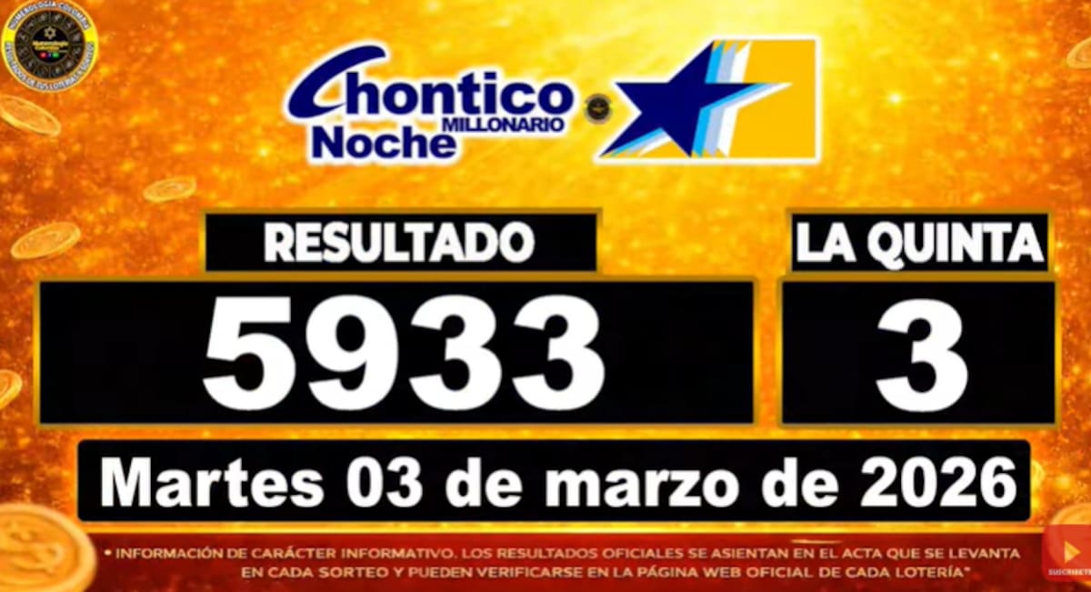 Chontico Noche del miércoles 4 de marzo de 2026. // Foto: captura de pantalla