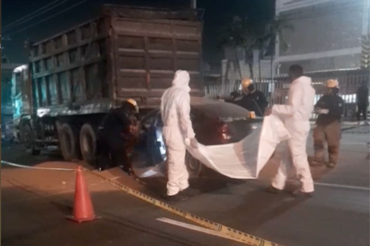 Yosimir Cervera, el conductor de vehículo que murió al colisionar contra una volqueta