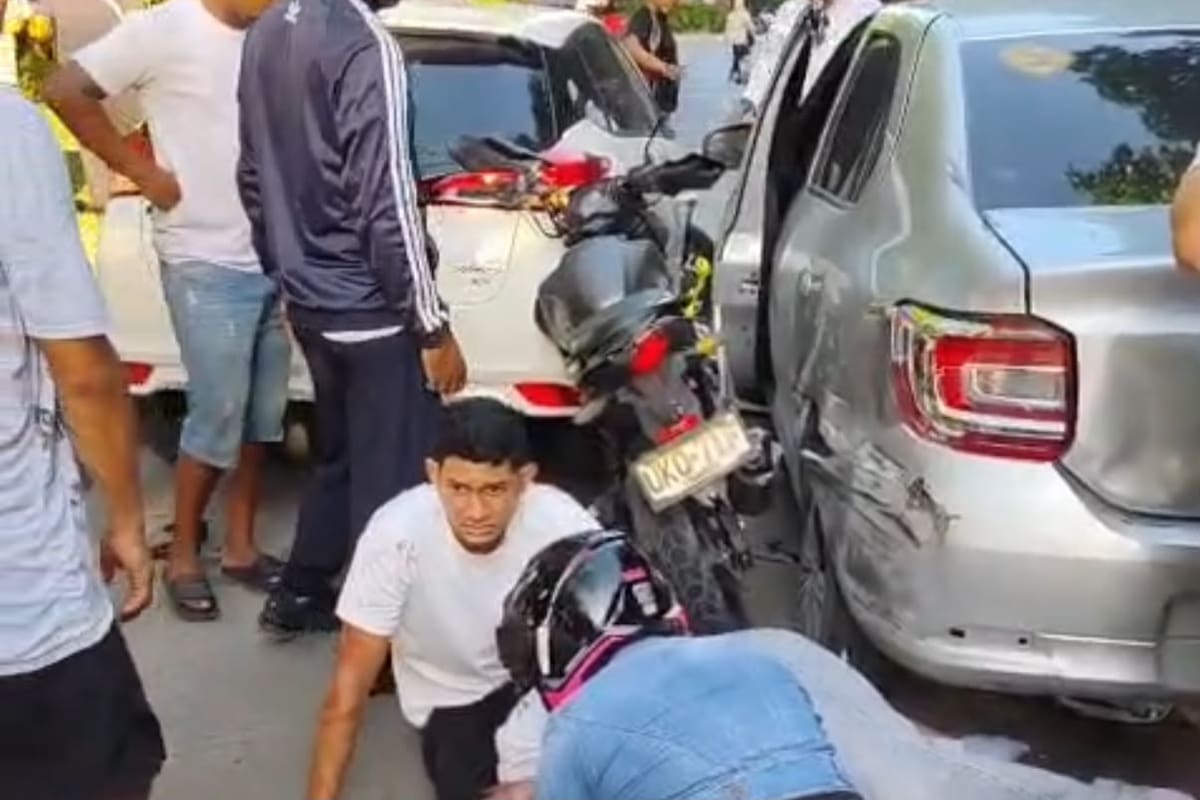 Video: violento choque entre motos y carros en Parque Heredia; esto se sabe