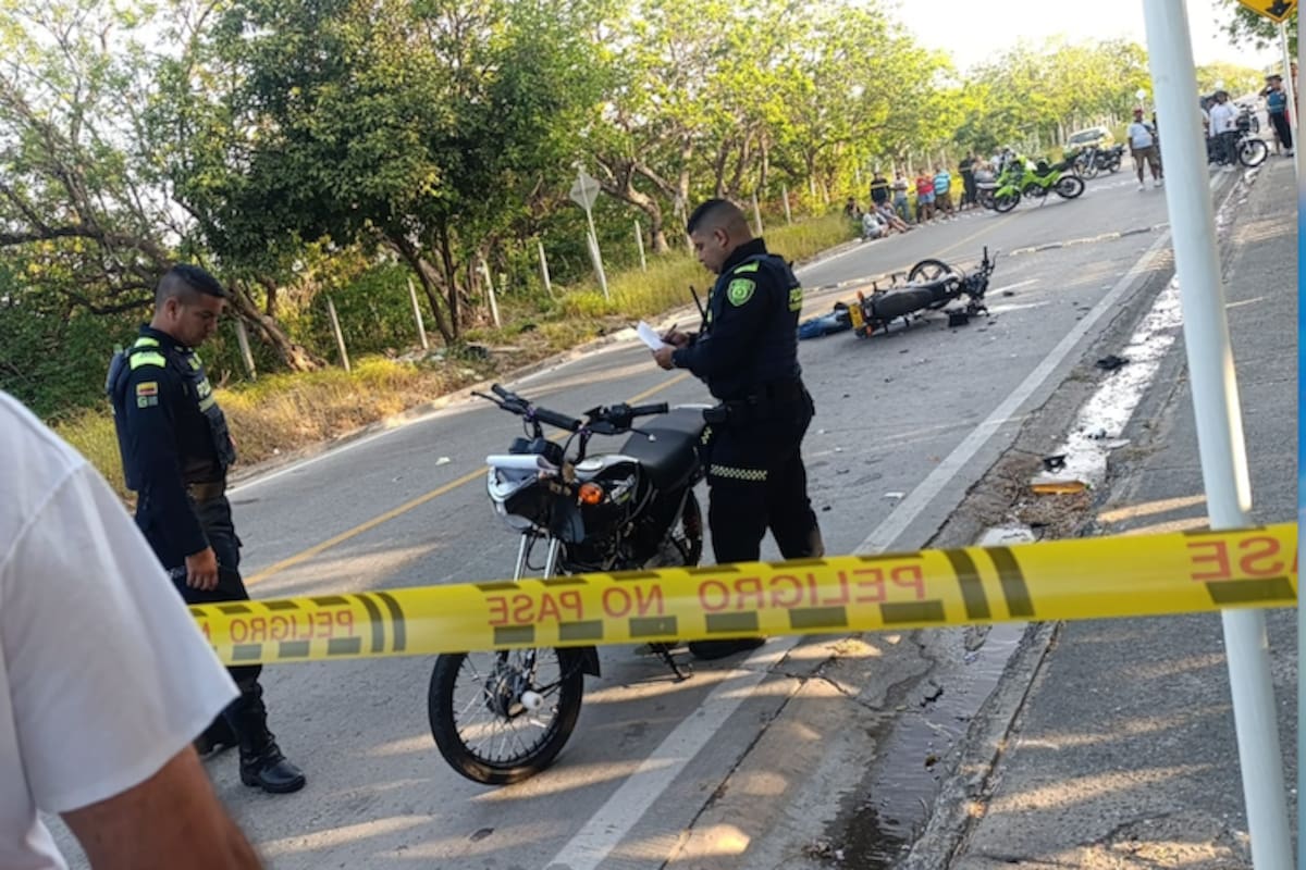 Un muerto y varios heridos dejó choque de dos motocicletas en Barranquilla
