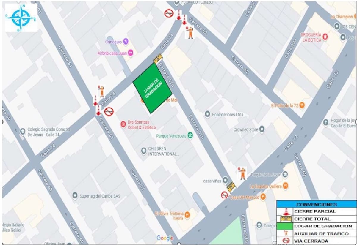 La Secretaría Distrital de Tránsito y Seguridad Vial dio a conocer los cierres viales del 23 de Julio. //Cortesía.