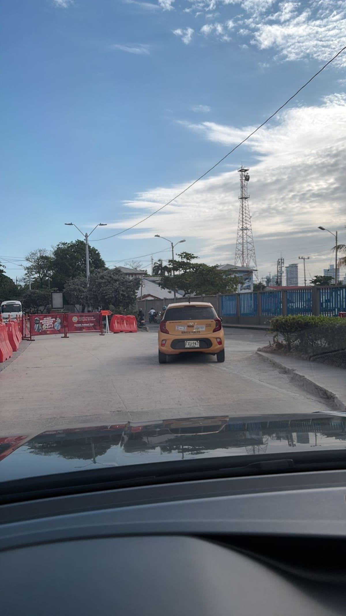 Cierres viales en Bocagrande por inicio de obras. // cortesía: EU