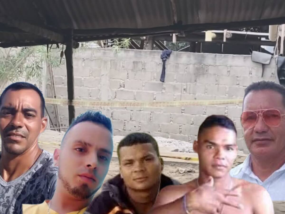 Entre las víctimas están cuatro familiares y el dueño del establecimiento comercial donde ocurrió la tragedia, en el barrio Pueblo Nuevo, en San Juan Nepomuceno.