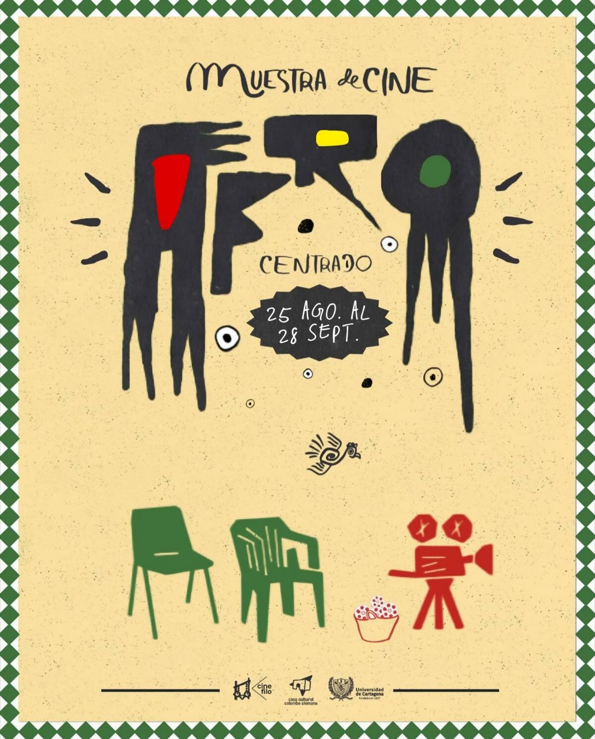 Afiche oficial de la primera Muestra Nacional de Cine Afrocentrado. //Foto: Cortesía.