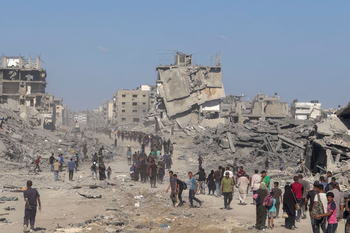Ciudad de Gaza entre los escombros. // Foto: EFE/