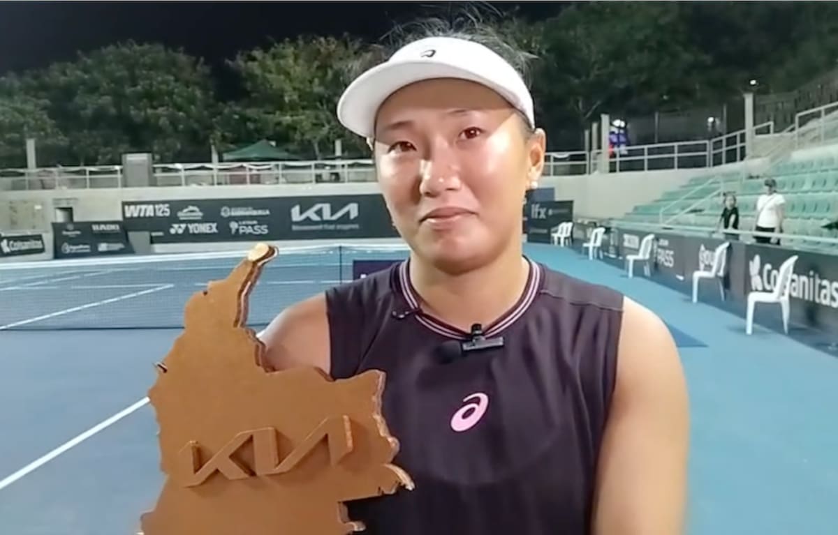Claire Liu, de Estados Unidos, fue la campeona en sencillos del torneo de tenis KIA Open WTA125 Barranquilla 2026.//Cortesía DCKWB