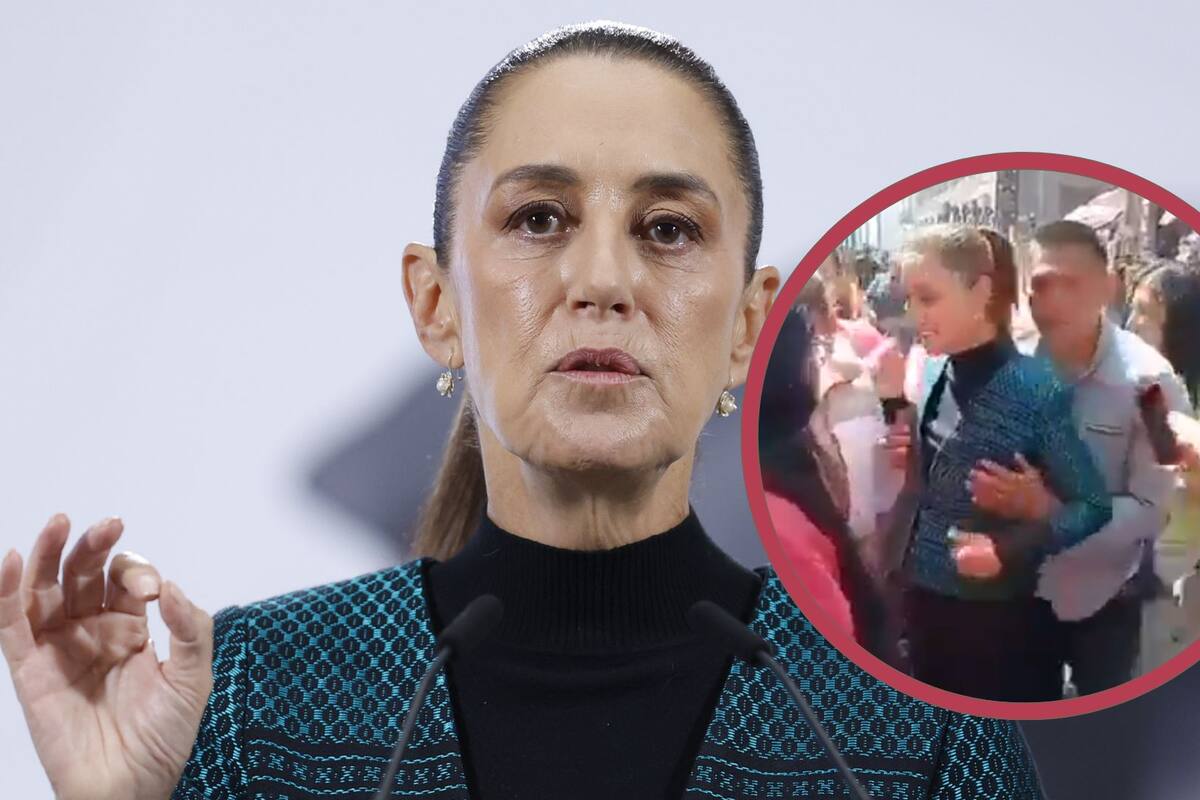 Video: Así acosaron a la presidenta de México en medio de un recorrido