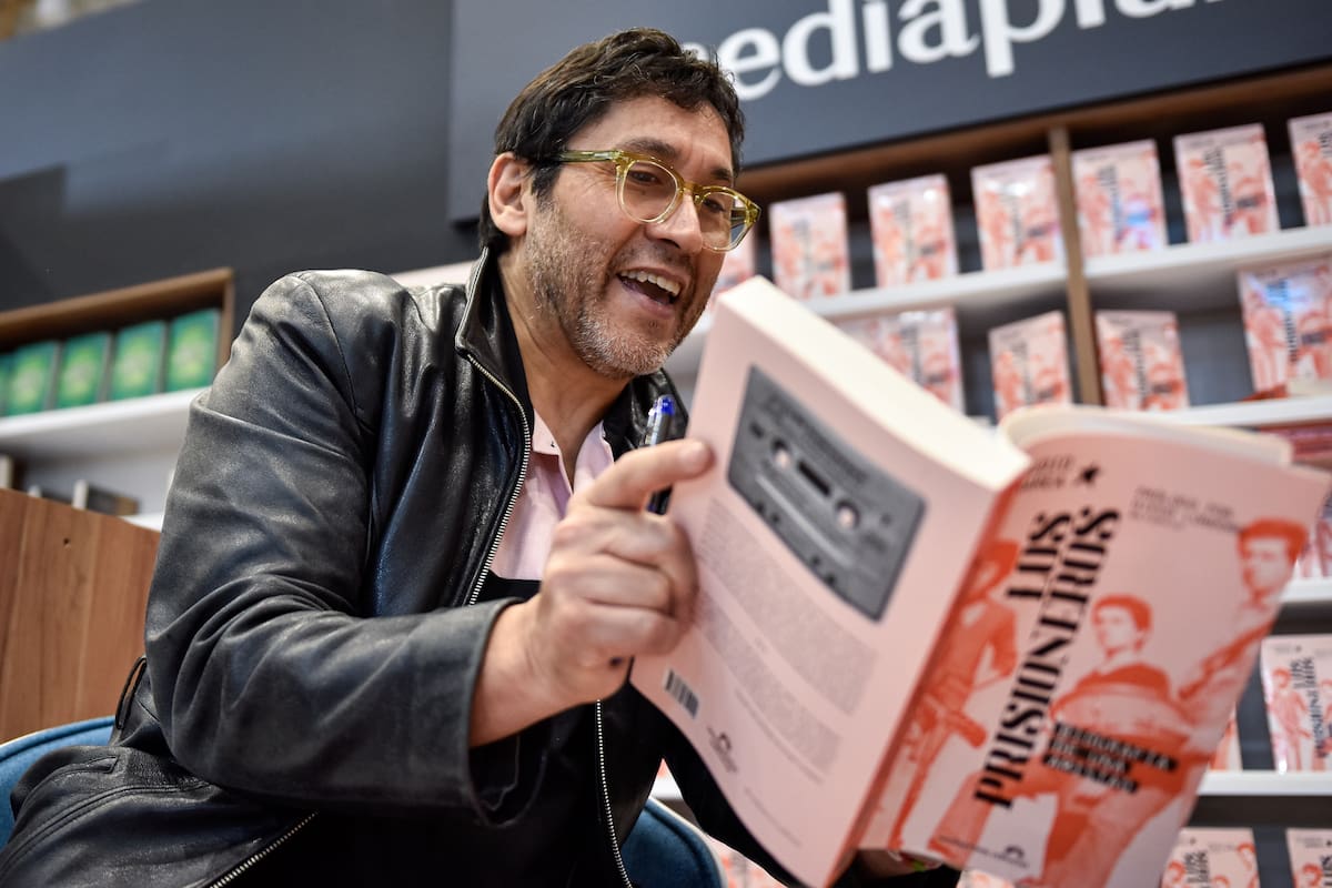 Claudio Narea presentó su libro en la FILBo. // Foto: Colprensa.