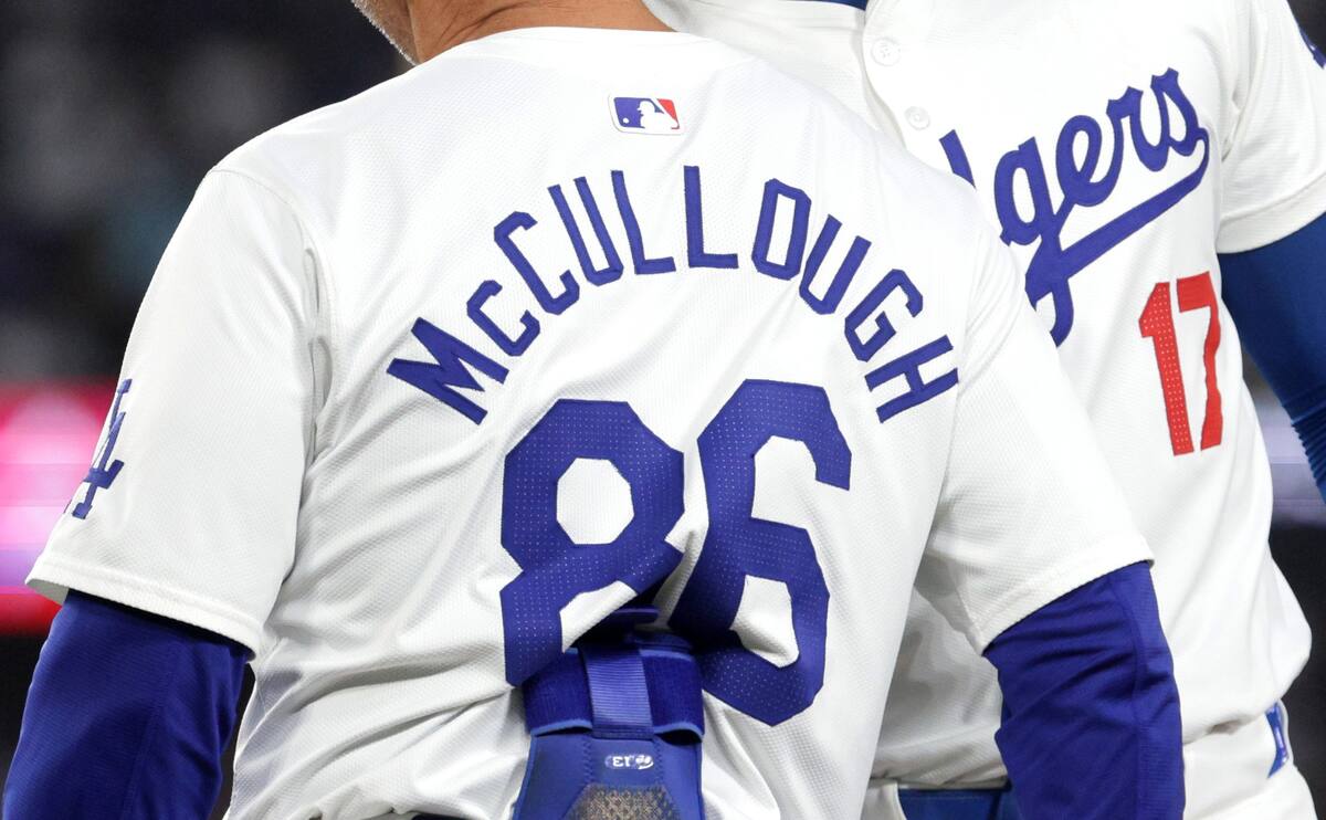Clayton McCullough. con el uniforme de los Dodgers de Los Ángeles //EFE/EPA/ALLISON DINNER