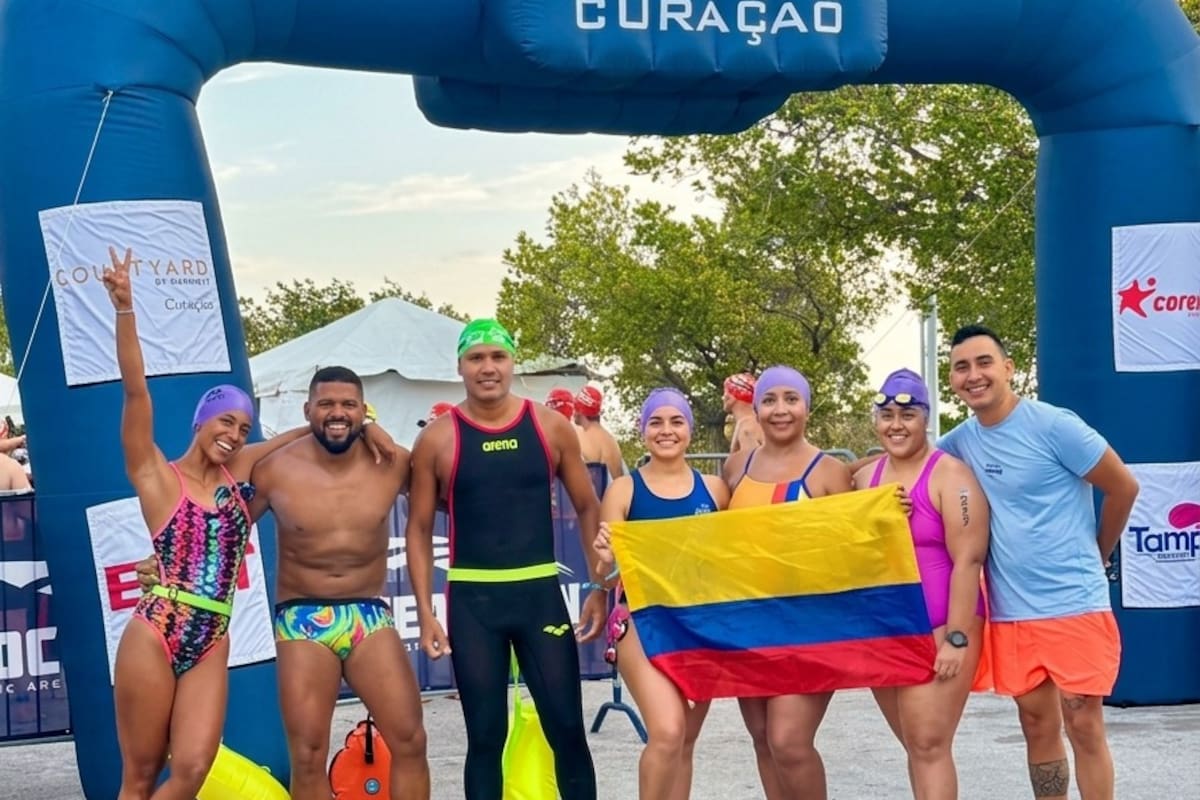 Linda Cantillo lidera cosecha dorada del Club Titanes en aguas abiertas
