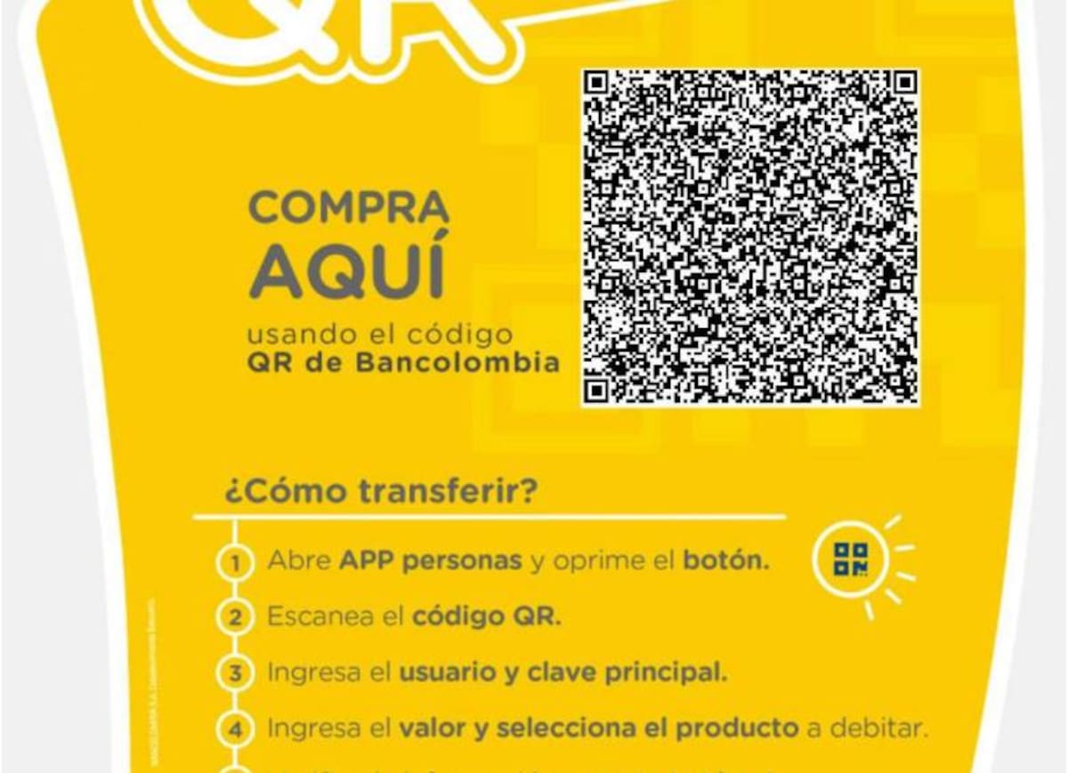 Código QR Bancolombia. // tomada de internet