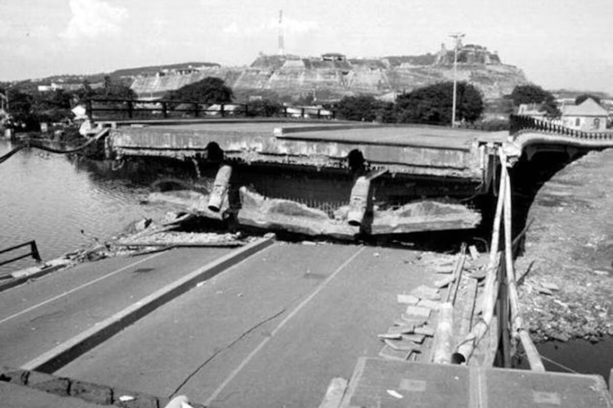 Se cumplen 29 años del trágico colapso del Puente Heredia en Cartagena