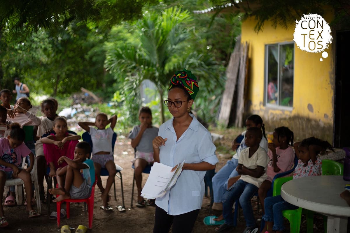 En Contextos también se realizan actividades con la niñez afrodescendiente. // Colectivo Comunitario Contextos
