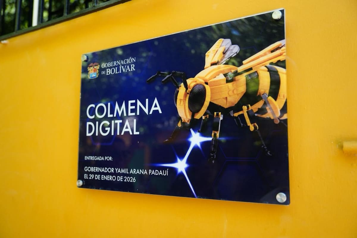 La primera Colmena Digital en Mompox. // Foto: Cortesía - Gobernación de Bolívar.