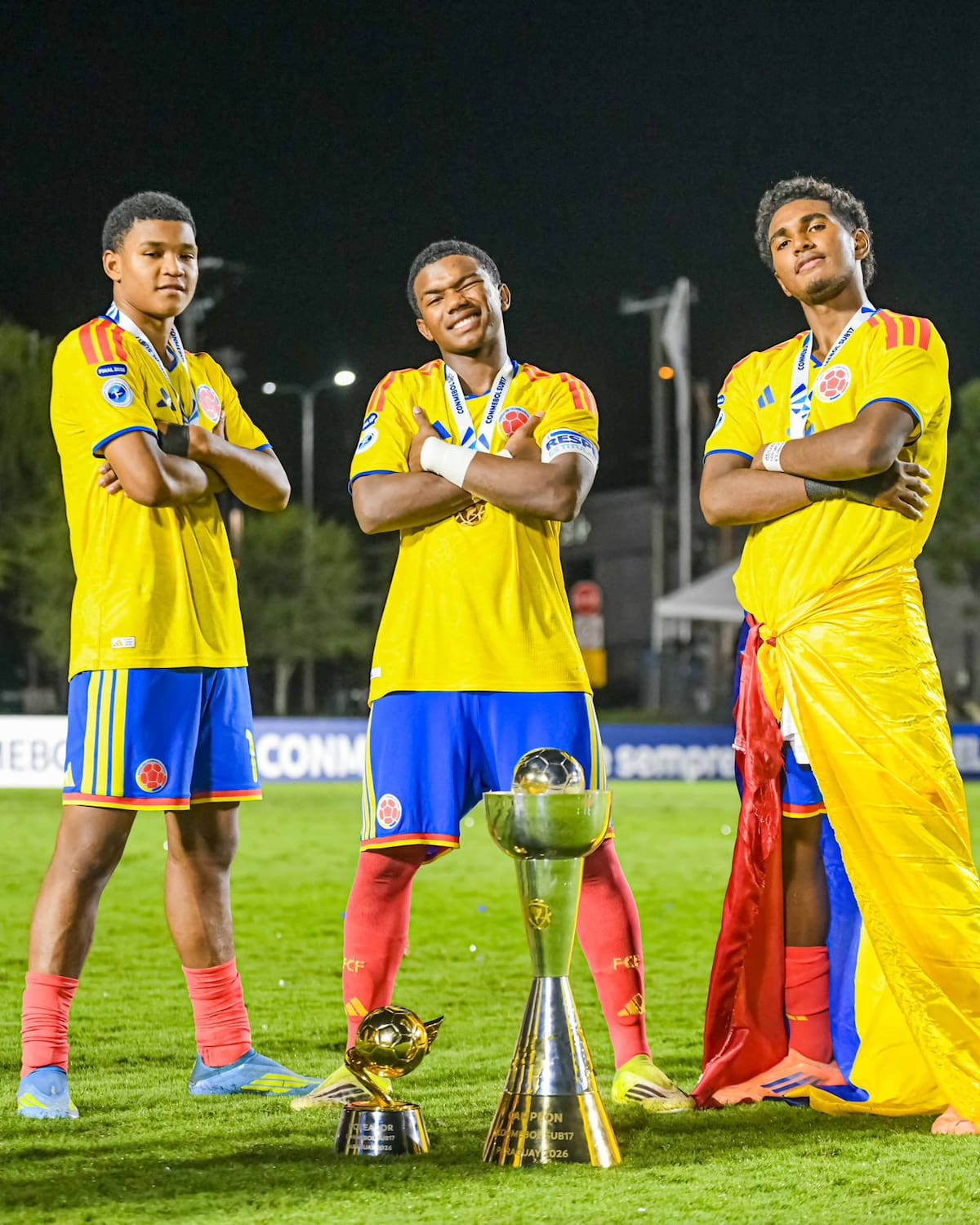 Una foto para la historia. José Escorcia, Eider Carrillo y Miguel Agámez. //CORTESÍA