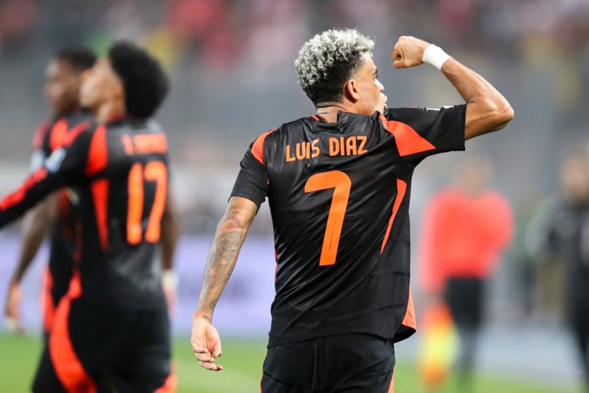 Luis Díaz fue el autor del tanto del empate ante Perú en la fecha pasada de las Eliminatorias. //EFE