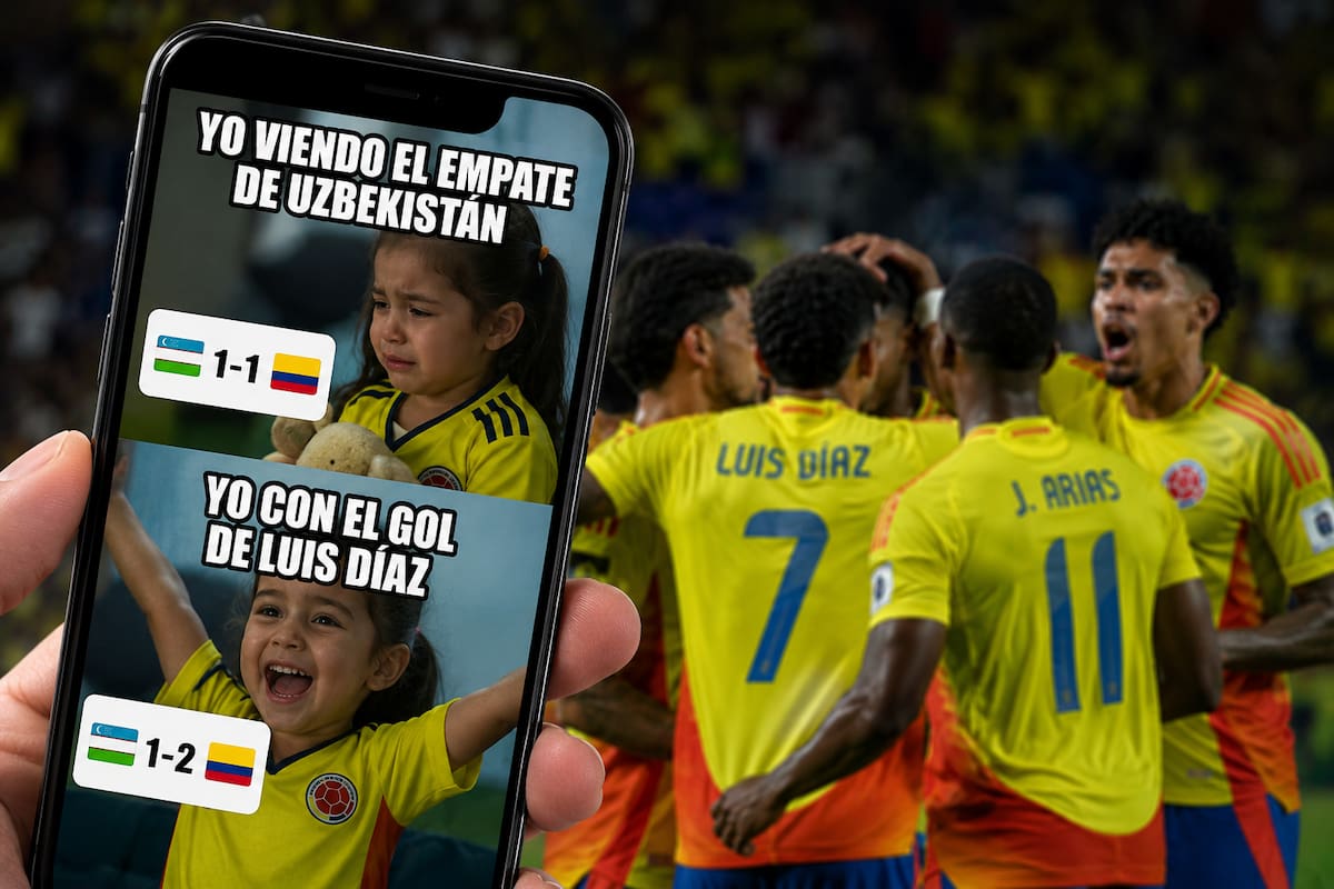Del susto al festejo: los memes que dejó la victoria de Colombia sobre Uzbekistán